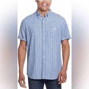 Weatherproof Vintage Mens Short Sleeve Woven Shirt